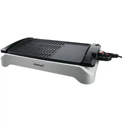 STEBA  VG 101, 2000 W, Barbecue, Electrique, Dessus de table, Noir, Gris, Rectangulaire