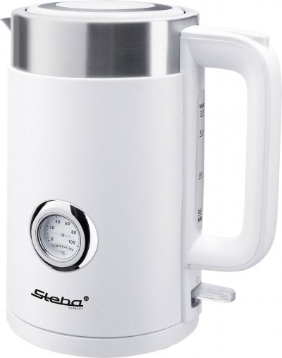 STEBA  WK 10 BIANCO bouilloire 1,7 L 2200 W Acier inoxydable, Blanc
