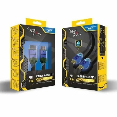 STEELPLAY  JVAPS400039 c&acirc;ble HDMI 2 m HDMI Type A (Standard) Noir, Bleu