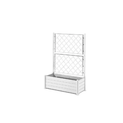 Stefanplast FIORIERA Italia Rectangulaire C/SPALLIERA Couleur Blanc 100 x 43 x 142 H
