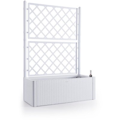 TUTTACASA Stefanplast stf639&nbsp;Deluxe Jardini&egrave;re avec Treillage, Blanc