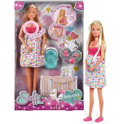 SIMBA Steffi Love Babygl&uuml;ck Poup&eacute;e enceinte avec accessoires