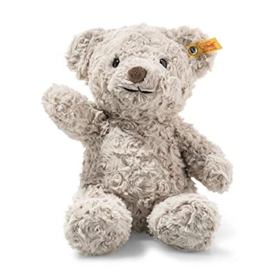 STEIFF  113420 Soft Cuddly Friends Honey Ours en Peluche Gris 28 cm