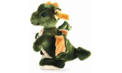 STEIFF  - Peluche - Raudy - Dragon Gar&ccedil;on - Vert - 17 cm