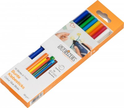 STEINEL  006969 B&acirc;tons de colle 7 mm 150 mm couleurs diverses 96 g 16 pc(s)