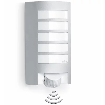STEINEL  - Lampe ext&eacute;rieure avec d&eacute;tecteur - L 12 S 60W E27 - Argent