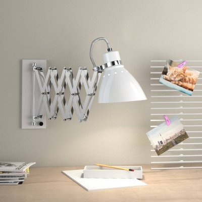STEINHAUER  Applique murale extensible Kordian en m&eacute;tal, blanc