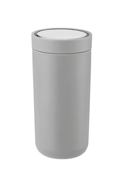 STELTON  - To Go Click 0,4 l, &agrave; double paroi, gris clair mat