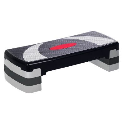 HOMCOM Step fitness aerobic stepper hauteur reglable surface antiderapante 78x29x20 cm
