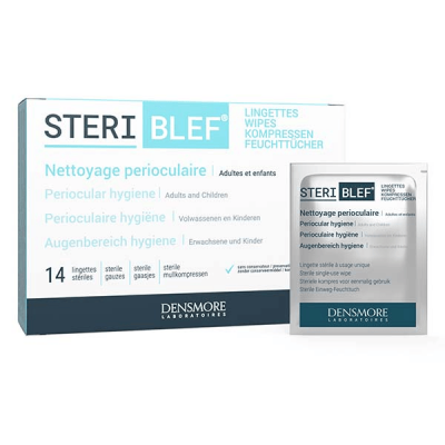 DENSMORE Steriblef Nettoyage Perioculaires Boite De 14 Lingettes