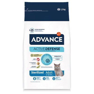 AFFINITY ADVANCE Sterilized pour Chats St&eacute;rilis&eacute;s Dinde & Orge 1.5 Kg Advance