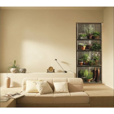 PLAGE Sticker adh&eacute;sif de porte ondoor - etagere champetre - 204 x 83 cm