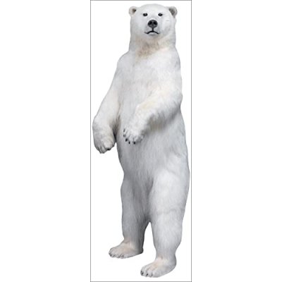 PLAGE Sticker autocollant d&eacute;coratif, ours polaire g&eacute;ant pour d&eacute;coration, 60 cm X 170 cm