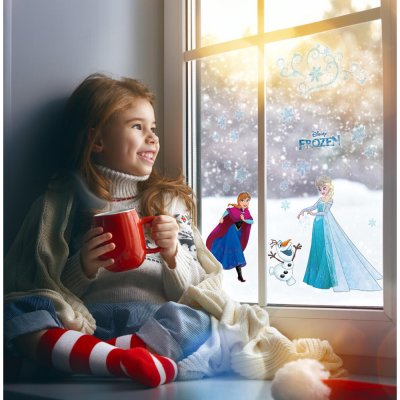 KOMAR Sticker Fen&ecirc;tre, 31cm x 31cm, Flocon Neige Congel&eacute;