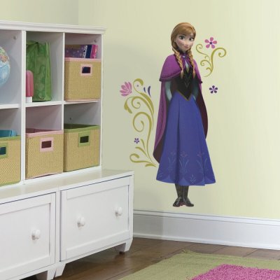 ROOMMATES Sticker g&eacute;ant anna la reine des neiges disney frozen