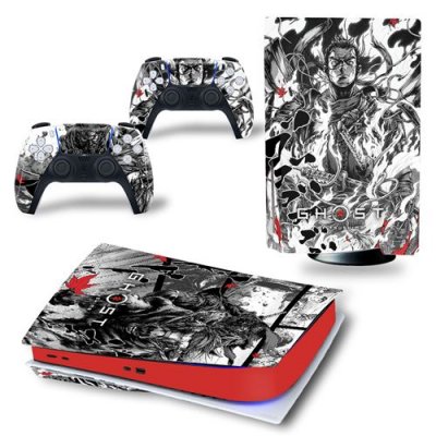  Sticker pour Sony&nbsp;Console&nbsp;PS5, GHOST OF TSUSHIMA-1429 