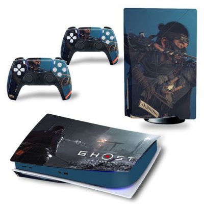  Sticker pour Sony&nbsp;Console&nbsp;PS5, GHOST OF TSUSHIMA-1433 