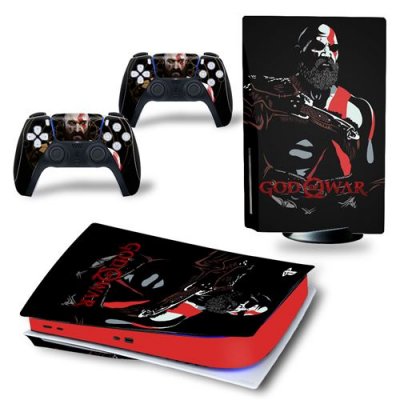  Sticker pour Sony&nbsp;Console&nbsp;PS5, God of War-1292 