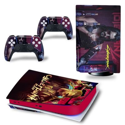  Sticker pour Sony&nbsp;Console&nbsp;PS5, Lyber punk-1373 