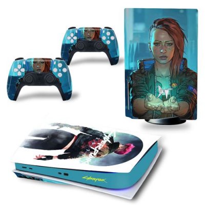  Sticker pour Sony&nbsp;Console&nbsp;PS5, Lyber punk-1376 