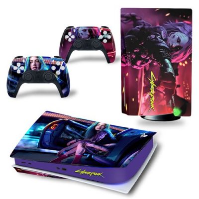  Sticker pour Sony&nbsp;Console&nbsp;PS5, Lyber punk-1379 