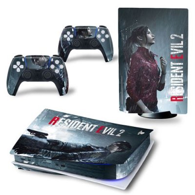  Sticker pour Sony&nbsp;Console&nbsp;PS5, Resident Evil 2-1051 