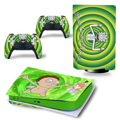  Sticker pour Sony&nbsp;Console&nbsp;PS5, Rick and Morty-1019 