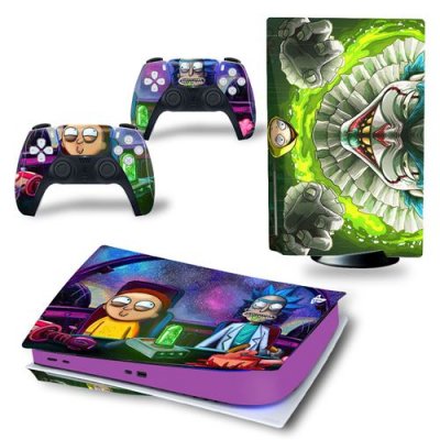  Sticker pour Sony&nbsp;Console&nbsp;PS5, Rick and Morty-1028 