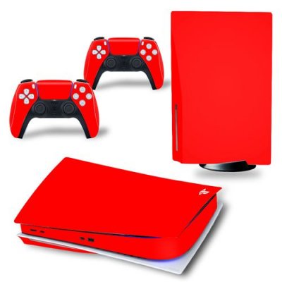  Sticker pour Sony&nbsp;Console&nbsp;PS5, Rouge-53 