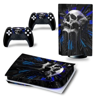  Sticker pour Sony&nbsp;Console&nbsp;PS5, squelette-35 