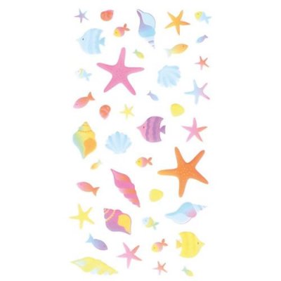 ARTEMIO Stickers 3D Puffies Sir&egrave;nes et coquillages - 