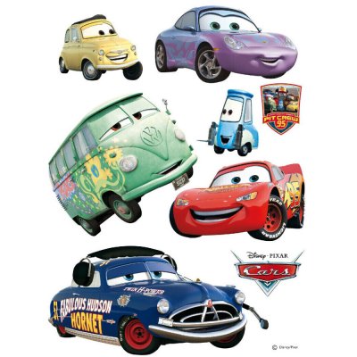 AG ART Stickers g&eacute;ant Doc Hudson & voiture Cars Disney