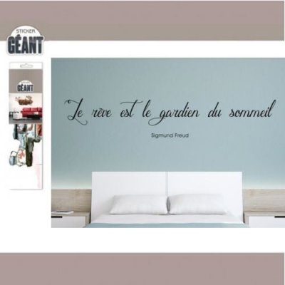 SUD TRADING Stickers G&eacute;ant - Le R&ecirc;ve est le Gardien du Sommeil