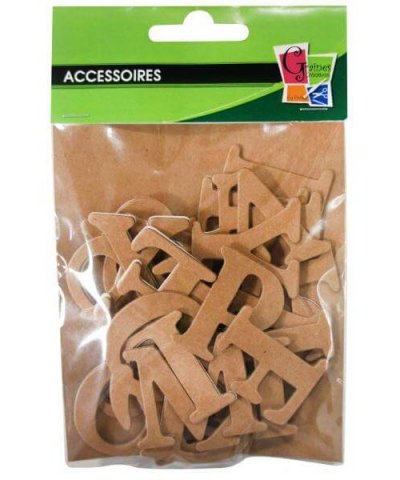 PICWIC TOYS Stickers - Lettres alphabet - Kraft - 36 motifs