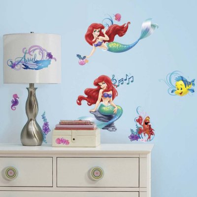 ROOMMATES Stickers Muraux Disney - Moyens Little Mermaid 32x15cm