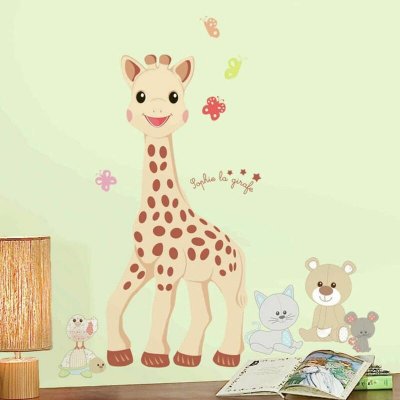THEDECOFACTORY Stickers Repositionnables, G&eacute;ants Sophie la Girafe