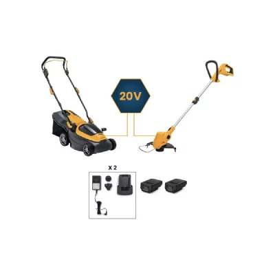 STIGA Collector 136e + GT100e - 2 batteries 20 V