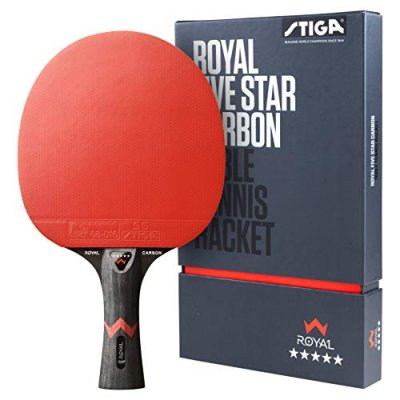 STIGA  Royal 5 Etoiles Raquette de Tennis de Table Pro Carbon Ping Pong Racket