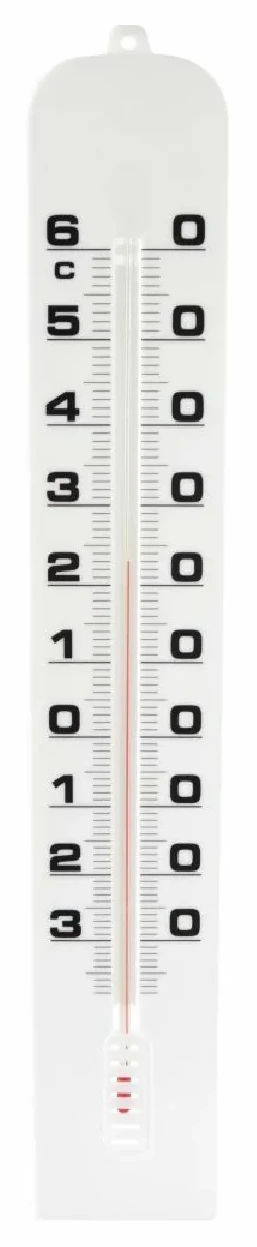 STIL  Thermom&egrave;tre d'ambiance en Plastique - 410 x 68 mm - Blanc