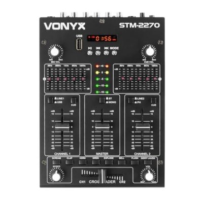 VONYX STM-2270 Table de mixage 4 canaux Bluetooth USB SD MP3 FX