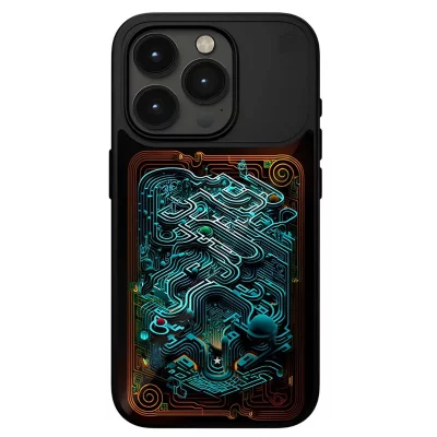 STM GOODS STM Coque pour iPhone 15 Pro Max MagSafe Antichocs &agrave; Motif Interactif Thermosensible Noir