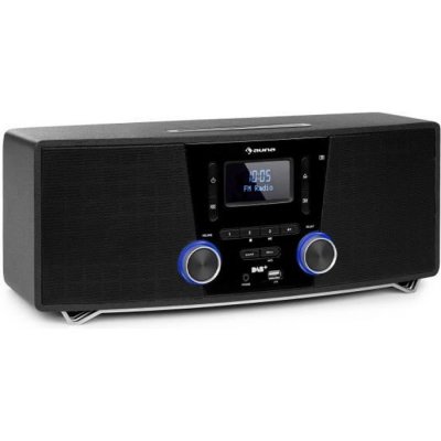 AUNA Stockton Micro cha&icirc;ne HiFi st&eacute;r&eacute;o avec radio DAB+ FM / lecteur CD / Bluetooth - noir 