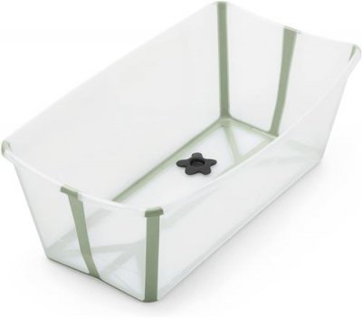 STOKKE &reg; Flexi Bath&reg; transparente verte - 64 x 24 x 34 cm