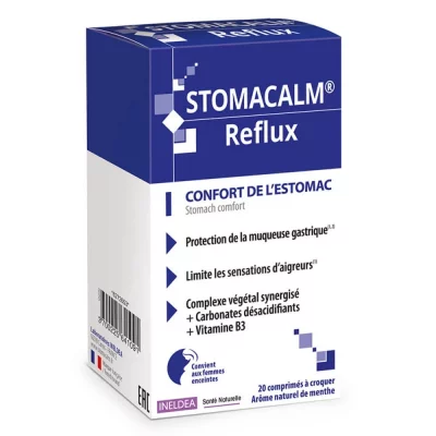 INELDEA Stomacalm&reg; Reflux 20 Comprim&eacute;s Confort De L'Estomac 