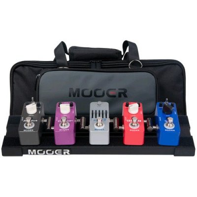 MOOER Stomplate Mini PB-05 - P&eacute;dalboard pour 6 micros p&eacute;dales + sac de transport