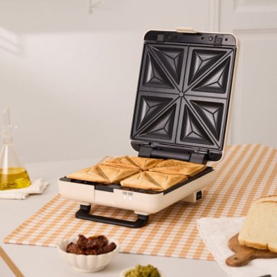 CREATE Stone Studio - Appareil &Agrave; Croque-monsieur, Grill Et Gaufrier &Agrave; Plaques Interchangeables