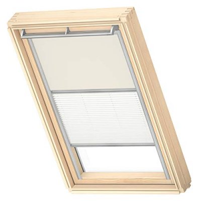 VELUX Store DUO occultant Beige/pliss&eacute; Blanc  - DFD 1085 MK08