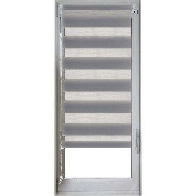 Store enrouleur jour/nuit Gris 87 x 170 cm - Gris