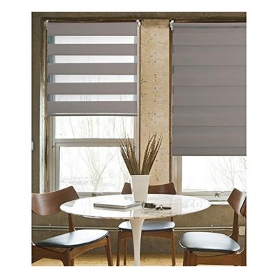 Store Enrouleur Jour/Nuit Teintes de Gris - Taupe - 102 x 190 cm