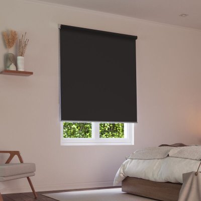Store Enrouleur Occultant Uni - BETON - 90 x 190 cm